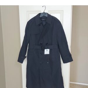 Elegant Charcoal Trench Coat for Men